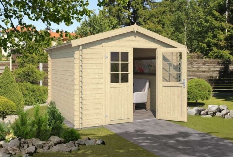 435 Blokhut Norah - 275x230cm - 28mm - Afbeelding 1