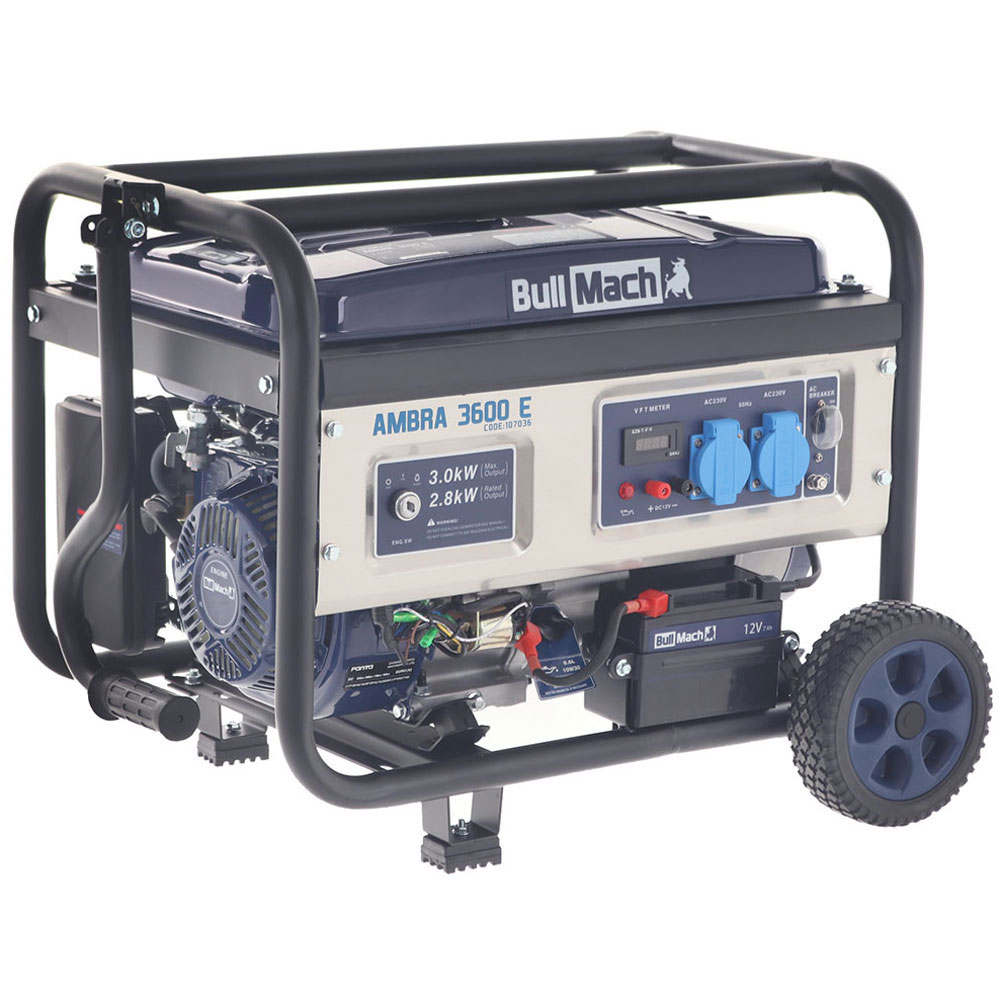 bullmach-ambra-3600-e-generador-de-corriente-con-ruedas-a-gasolina-3-kw-continua-2-8-kw-monofsica--agrieuro_28507_2 BullMach AMBRA 3600 E benzinegenerator met wielen 3 kW - Afbeelding 1