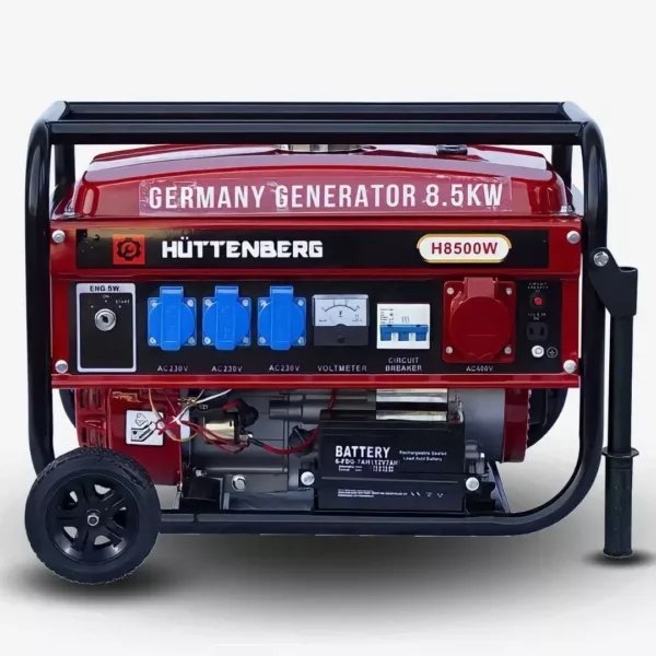 c19b36a4-3136-4cba-9895-2a05ce995089 BlackStone BG 6050 - Benzine stroomgenerator met wielen en AVR 4,3 kW - Continu 4 kW Enkel-fasig - Afbeelding 1