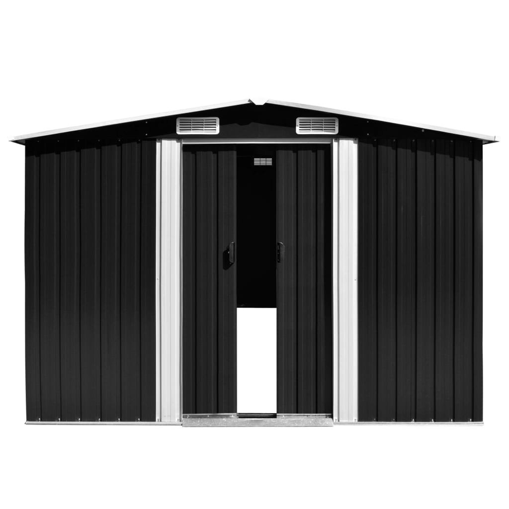 e51d73db-18ad-44e2-b598-e7fc008ef3a0 vidaXL Tuinschuur 257x580x181 cm Metaal - Afbeelding 1