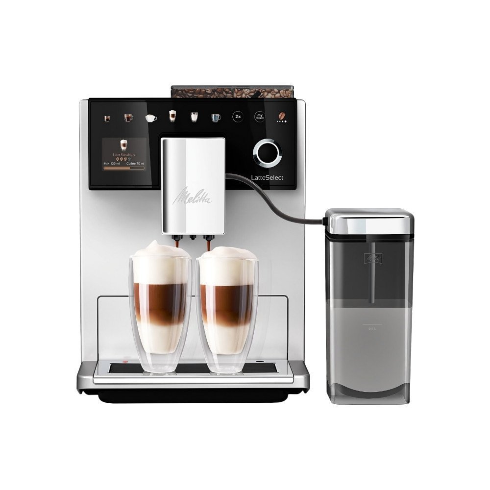 f630-211upd1png Melitta LatteSelect Volautomatische Koffiemachine - Zilver - F630-211 - Afbeelding 1